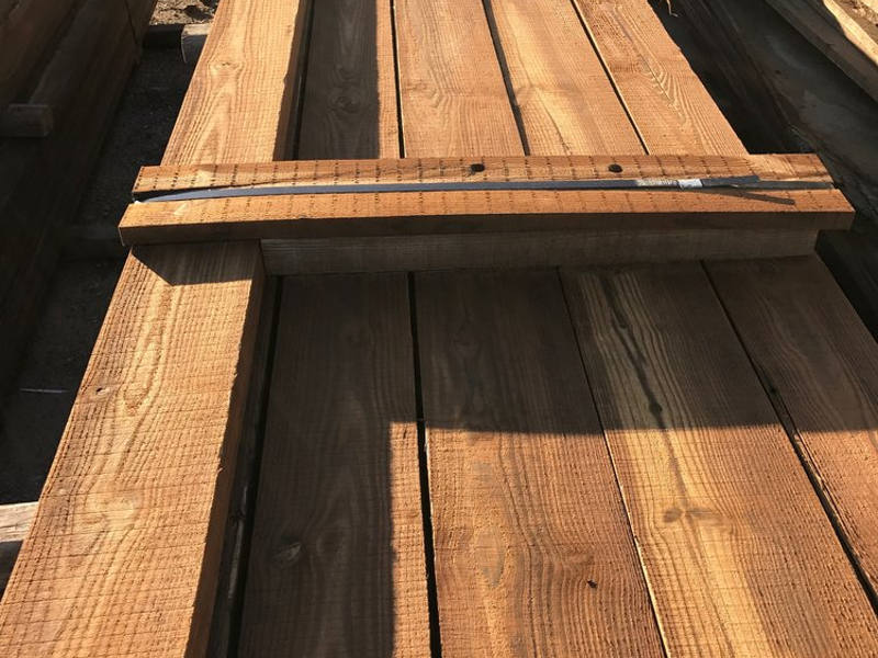 lumber with creosote treatment